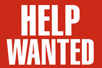 Help Wanted sign